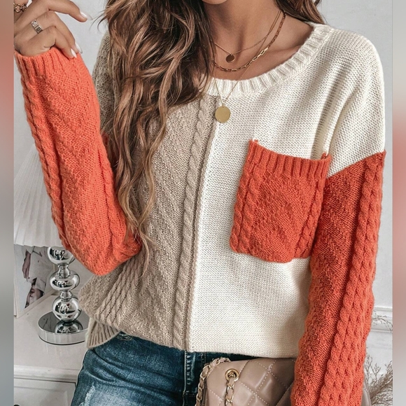 Mariana Blocked Sweater - Green - Picture 13 of 14